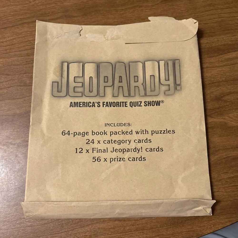 Jeopardy Quiz Show Game Double & Final Challenges Rule/Puzzle Book *COMPLETE*
